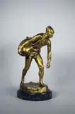 Le porteur d'eau marocain by Georges Henri Guittet, Epreuve en bronze à patine vieil or, sold Feb 2019