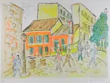 Le lapin agile à Montmartre by Roland Dubuc, Lithographie signée en bas à droite et justifiée, sold Dec 2018