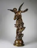 La rosée by Mathurin Moreau, Epreuve en bronze à patine brun nuancé, sold Nov 2018