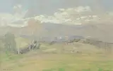 Paysage du Jura by Henry Grosjean, Pastel signé en bas à gauche, sold Nov 2018