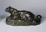 La panthère de Tunis by Antoine-Louis Barye, Epreuve en bronze à patine brun nuancé, sold Nov 2018