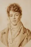 Portrait de jeune homme by Alexandre Hesse, Lavis brun et crayon noir, sold Oct 2018
