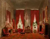 Vue d’un salon bourgeois by Sébastien Charles Giraud, Toile, sold Oct 2018