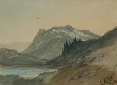 Le Loch Duigg» - Sky, Ecosse by Gustave Doré, 1880, Aquarelle sur papier signée, sold Dec 2025