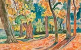 SOUS-BOIS NOTRE DAME DE GRÂCE by Henri Saint-Delis, Aquarelle signée en bas à gauche, sold Nov 2012