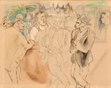 SCÈNE DE BAR by Jules Pascin, Aquarelle et encre sur papier, sold Nov 2012