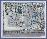 COMPOSITION FLORALE EN GRIS by Manuel Cargaleiro, Gouache sur papier signé en bas à droite et daté en bas à gauche, sold May 2012