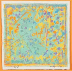 PRINTEMPS by Manuel Cargaleiro, Gouache sur papier signé en bas à droite et daté en bas à gauche, sold May 2012