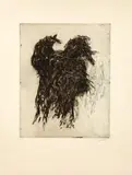 COQ by Jean Paul Riopelle, Eau-forte et aquatinte signée à la mine de plomb, sold Jul 2011