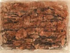 COMPOSITION » 1979 by Elvire Jan, Aquarelle sur papier signé et daté en bas à droite, sold Jul 2011