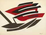 COMPOSITION by Silvano Bozzolini, 1952, Gouache sur papier, sold Jul 2011