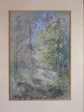 Paysage sous le bois by Jean Achard, Aquarelle Noté en bas à gauche : Certifié J, sold Jan 2026