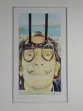 Portrait de Salvador Dali par Robert Whitaker by Gérard Gantois, 1975, Aquarelle, sold Jan 2026