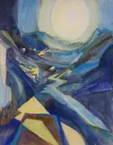 Composition à la lune by Simone Colombier, Aquarelle, sold Dec 2025