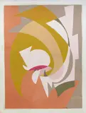 Composition géométrique by Simone Colombier, Gouache sur papier, sold Dec 2025