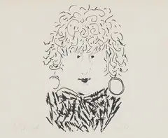 Curly Bird by Harold Town, 1977, lithograph on paper, sold Mar 2024