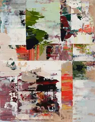 Cascades No. 5 by Léon Bellefleur, 1960, oil on board, sold Mar 2024