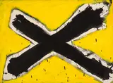 Sans titre (série des Intersections) by Serge Lemoyne, acrylic on canvas, sold Mar 2024