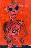 Gremlin by John Scott, mixed media on paper, sold Mar 2024