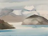 Harrison Lake, B.C. by Toni Onley, watercolour on paper, sold Mar 2024