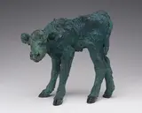 Calf by Joseph Hector Yvon Fafard, bronze, sold Mar 2024