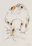 Eagle by Eddy Cobiness, 1993, watercolour on paper, sold Feb 2024