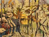 Printemps by Henri Leopold Masson, 1965, oil on canvas, sold Feb 2024
