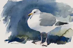 The Proud One by Sam Black, watercolour on paper, sold Feb 2024