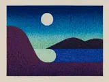 Tai Chi by Jack Marlow Wise, 1982, woodcut on paper, sold Feb 2024