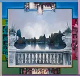 Sunday in the Park - Part One by Ronald William Bolt, mixed media, oil paint and colour photographs on canvas, sold Jan 2024