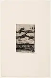 Sans titre by Marcelle Ferron, 1959, etching on paper, sold Jan 2024