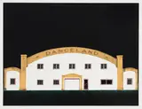 Velvet Danceland by David Allen Thauberger, 1980, silkscreen and flocking on paper, sold Jan 2024