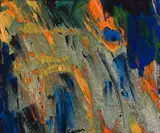 Sans titre by Marcelle Ferron, 1954, oil on canvas, sold Jun 2024