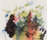 Sans titre by Pierre Gauvreau, 1950, colour ink on paper, sold Jun 2024