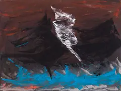 Tornade by Rita Letendre, 1963, gouache on paper, sold Jun 2024