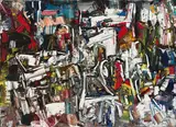 Sans titre by Jean Paul Riopelle, 1962, oil on canvas, sold Nov 2023