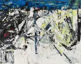 Les oies by Jean Paul Riopelle, oil on canvas, sold Nov 2023