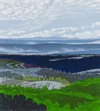Cloud Rows by Ivan Eyre, 2004, oil on canvas, sold Nov 2023