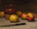 Pommes by Marc-Aurèle de Foy Suzor-Coté, 1902, oil on canvas, sold Nov 2023