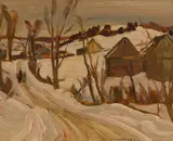 Road to Cantley by A. Y. Jackson, oil on board, sold Nov 2023