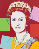 Queen Elizabeth II of the United Kingdom, from Reigning Queens (F.S.II.334) by Andy Warhol, screenprint on Lenox Museum Board, sold May 2023