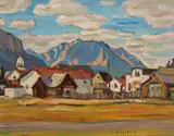 Canmore by A. Y. Jackson, 1947, oil on board, sold May 2023