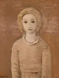 Portrait of the Artist's Daughter by Stanley Morel Cosgrove, oil on canvas board, sold Nov 2023