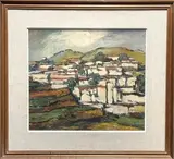 Paesiggio by Bruno Del Fabbro, oil on canvas, offered Jul 2025