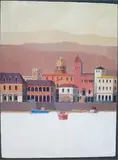 Italian Tranquility by Herb Mears, oil on panel, offered Jul 2025