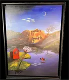 Dreaming In Double Time by Kathleen Kinkopf, acrylic on canvas, sold Aug 2026