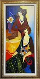 Debbie & Donna by Itzchak Tarkay, serigraph, sold Aug 2026