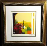 Quiet Provencale by Emile Bellet, lithograph, sold Aug 2026