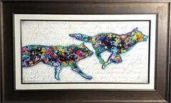 Will The Wolf Survive by Tim Yanke, mixed media, sold Aug 2026