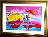 New Moon Ii by Peter Max, mixed media, offered Aug 2026